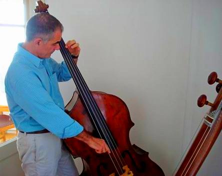 Mark Levinson playing a bass